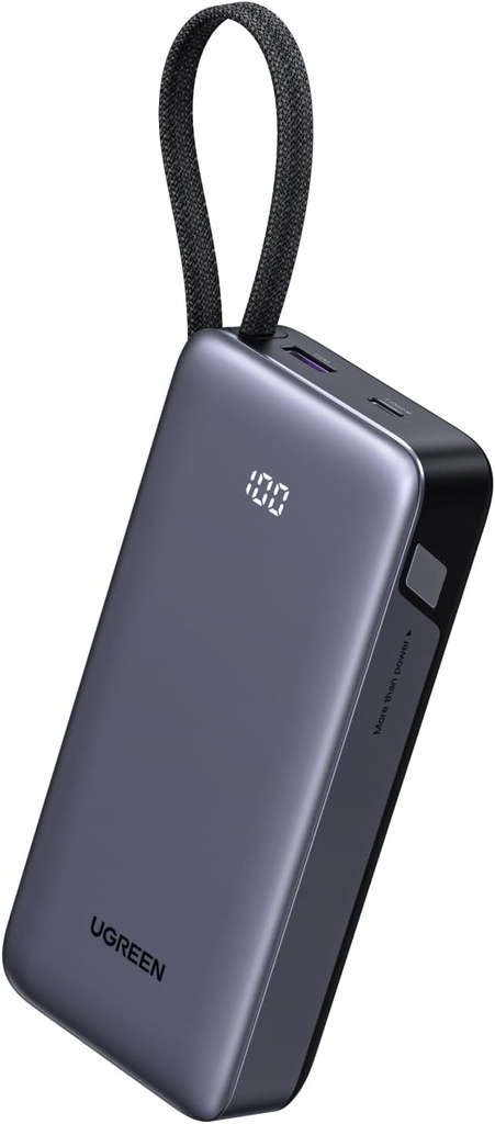 UGREEN Nexode 20000mAh 45W Power Bank, Built-in Cable for iPhone 17 Pro