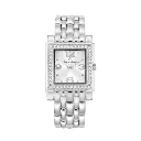 Giorgio Milano Women Square Watch with Silver Brushed dial and Stainless Steel Metal Bracelet 221ST2 CARINA 