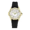 Giorgio Milano Women Round IPG Watch with Stone bezel Silver dial and RED Silicone Strap 241SG21313 EVE 
