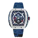 Giorgio Milano Men Stainless Steel and IP Blue Watch Chrono with date Blue Camouflage rubber strap 233STBL424 MAESTRO