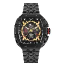 Giorgio Milano Men Black Stainless Steel Watch Chrono with date, Black Dial, Black Metal Bracelet 233SBK03M MAESTRO METAL 