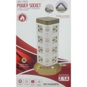 BEC GOLD Anti-Static Heavy Duty 20 POWER SOCKET+2USB &1PD OUTPUT Extension Model:KA05PD (brown)