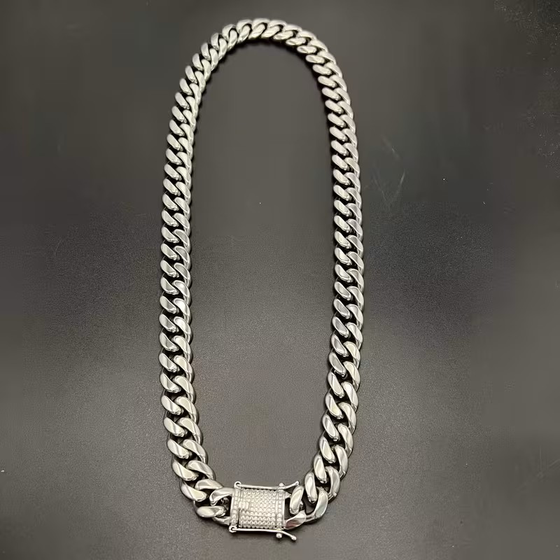 Brass Stainless Steel Bracelet with ice