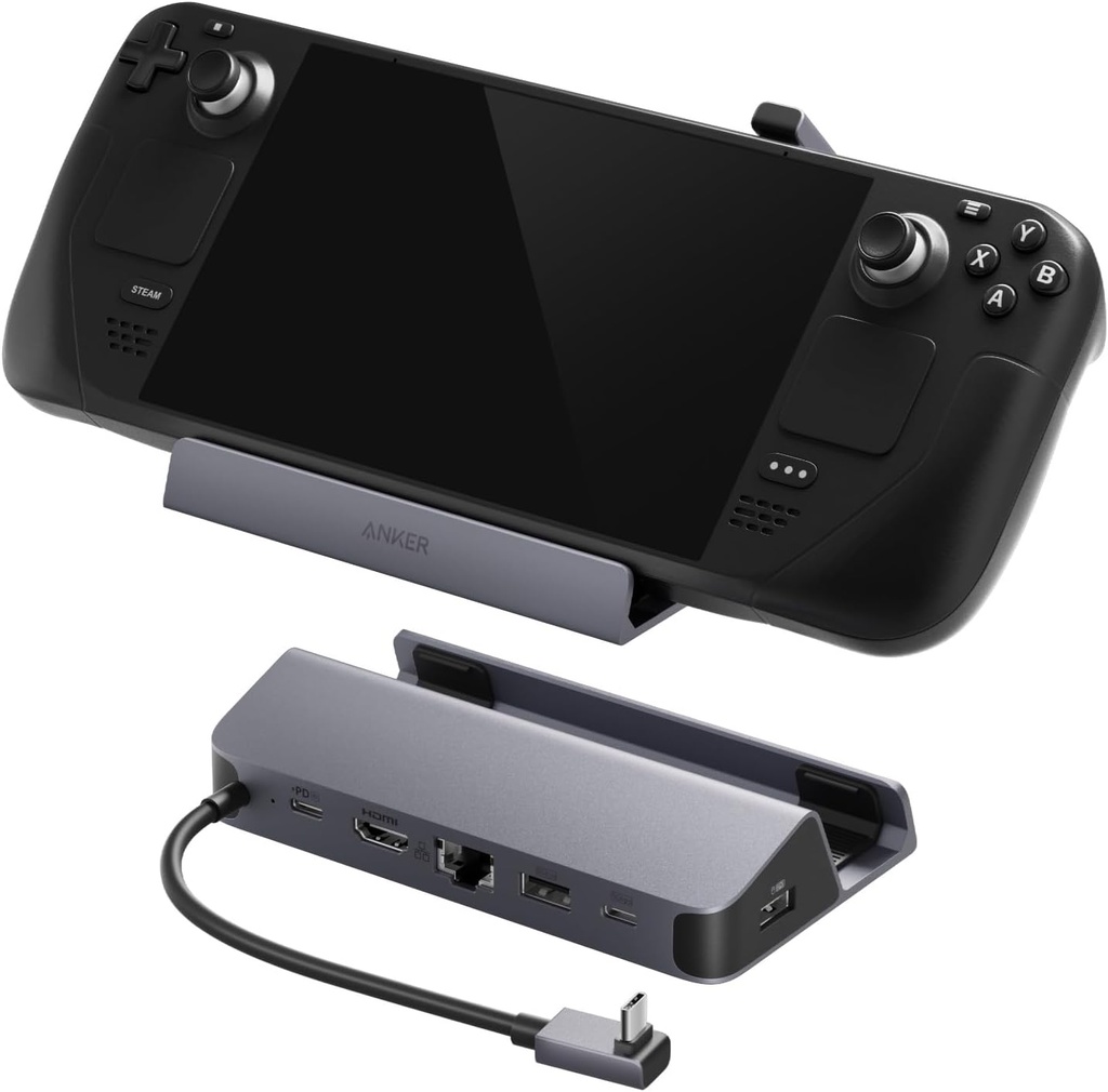 Anker Steam Deck Dock, 6-in-1 4K@60Hz HDMI Docking Station 