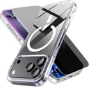 LWLFEKA Case iPhone 17 Pro Clear Case with Privacy Screen Protector 