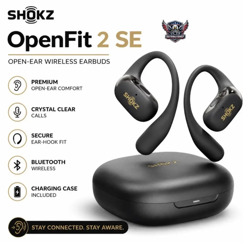 SHOKZ OpenFit 2 SE Open-Ear True Wireless EarBuds Black