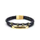GIORGIO MILANO MEN Double-Strand Leather BRACELET 2055SGBK2