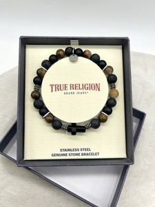 True Religion Mens Beads Bracelet 2pc