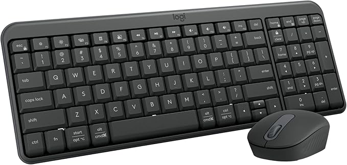 Logitech MK250 Wireless Bluetooth Keyboard and Mouse Combo - Graphite
