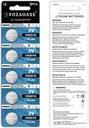 FOZAOAXE CR2016 3V Lithium Battery 5Pack