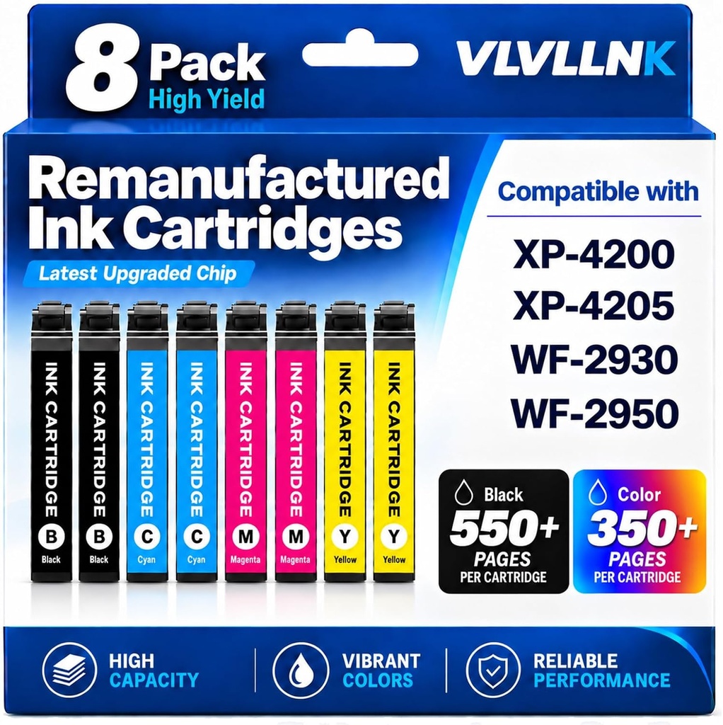 VLVLLNK Remanufactured Replacement for Epson 232XL Ink Cartridge Combo Pack 