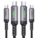 SUNGUY USB C to USB C Cable 3FT [2-Pack], 100W Fast Charging with LED Light