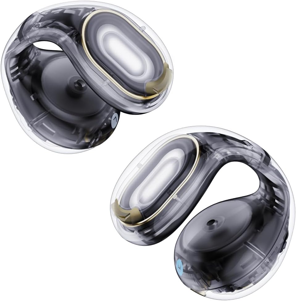 Soundcore C30i by Anker, Open-Ear Earbuds, Clip-On Headphones (Clarity Black)