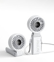 JISULIFE Portable Handheld Fan Life7: 3-in-1 Hand, Desk & Neck Fan- Gery