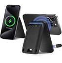 SOUJ 2 IN 1 WIRELESS CHARGING SMART WALLET (BLACK) 