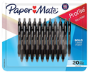 Paper Mate Profile Pen 1.4MM Point , 20 pk. - Black