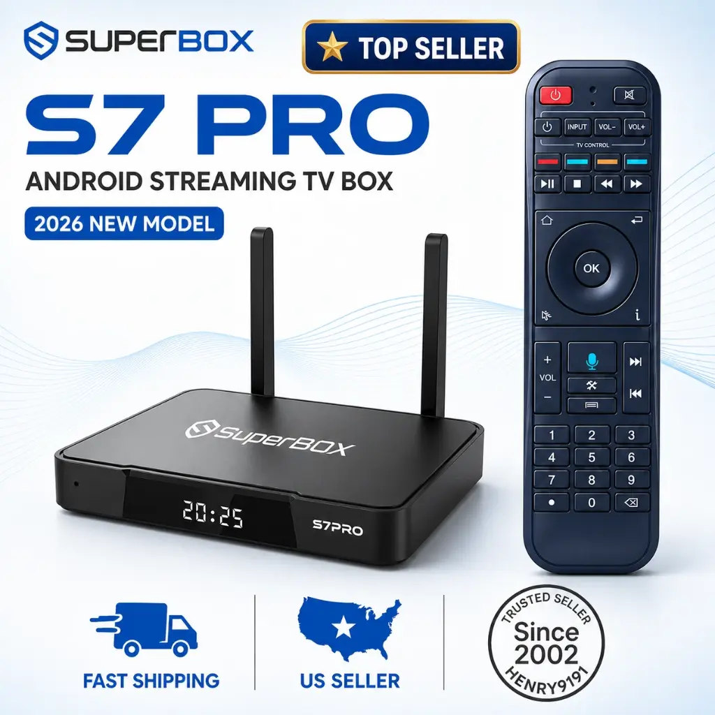 SuperBOX S7 Pro Android 12.0 TV Box 6K UHD 4GB 32GB WiFi 