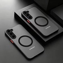 Luxury Matte Magnetic Phone Case, Shock Absorbing Hard Case Back -Samsung Galaxy S26 Ultra - Black