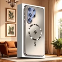  Luxury Magnetic Wireless Charging Matte Shockproof Soft Phone Case for Samsung Galaxy S26 Plus - Grey 