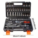 53pcs Professional Tool Set, Multi-functional Toolbox, Portable Design, For Home And Car Repair, 