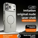 TECH ENTHUSIAST ULTRA PLATED PHONE CASE WITH BUILT IN MIRROR CAMERA PROTECTOR - IPHONE 17PROMAX - Grey
