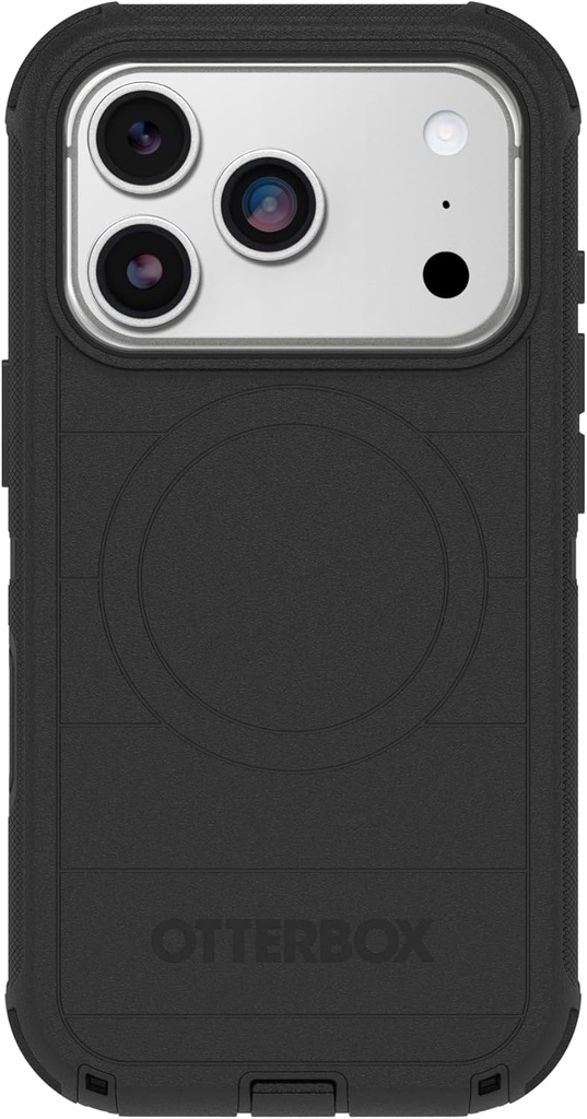 OtterBox iPhone 17 Pro Defender Pro Series Case - Black - Tough, Rugged & Durable iPhone Case, Snaps on MagSafe