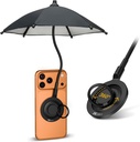 Gabba Goods Magnetic Phone Umbrella for Sun with Flexible Angle Design & Rotatable Phone Ring
