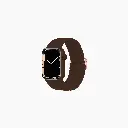 Artikl Braided Nylon Replacement Band Compatible with Apple Watch 38/40/41/42mm - Chocolate Brown