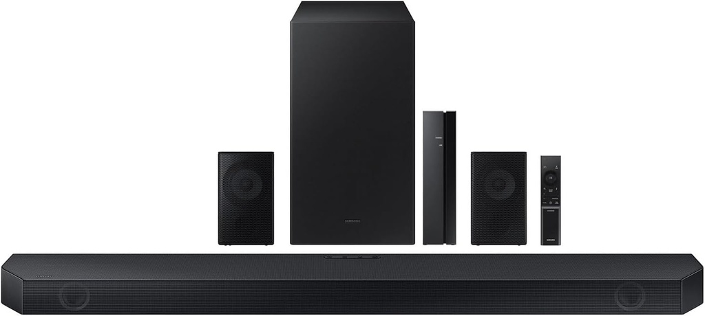 Samsung 5.1 Channel Sound Bar with Wireless Subwoofer Q-Symphony & Dolby Atmos Audio - HW-Q65C/ZA