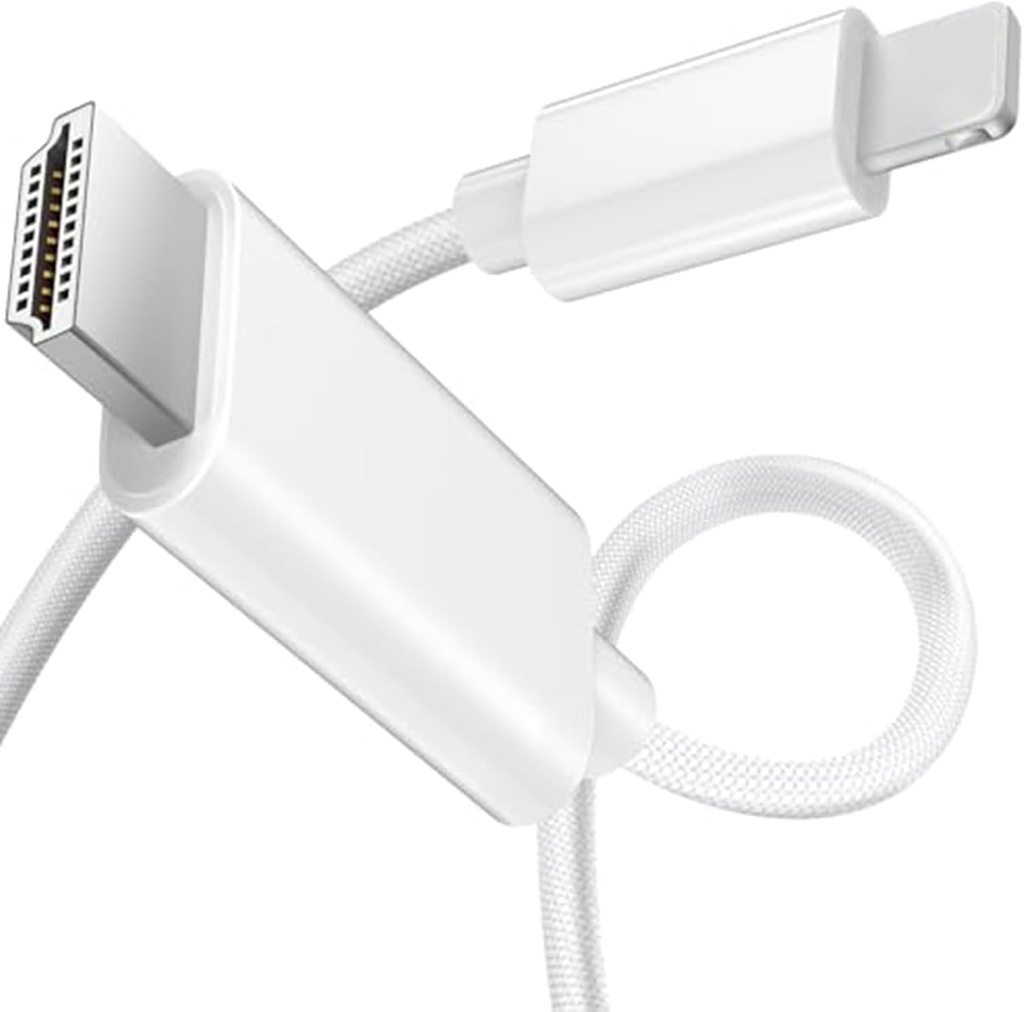 Critin 6.6FT Lightning to HDMI Cable Adapter , Digital AV Adapter  Compatible for iPhone 14 13 12 11 Pro Max XS XR...