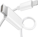Critin 6.6FT Lightning to HDMI Cable Adapter , Digital AV Adapter  Compatible for iPhone 14 13 12 11 Pro Max XS XR...