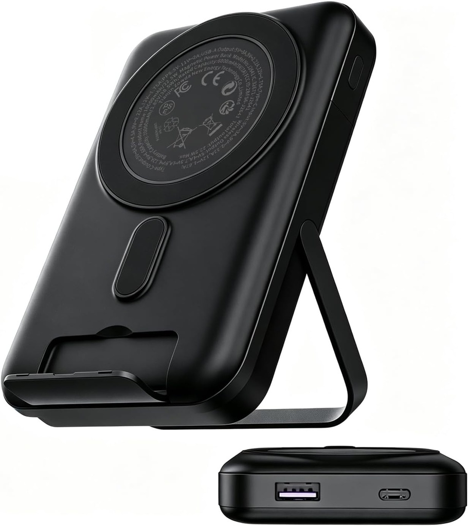 NOBIS Magnetic Power Bank 22.5W 10000mAh Portable Charger with Stand