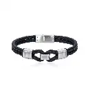 GIORGIO MILANO MEN Double Braided Leather BRACELET 2066ST02