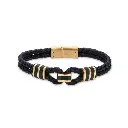 GIORGIO MILANO MEN Double Braided Leather BRACELET 2066SGBK02