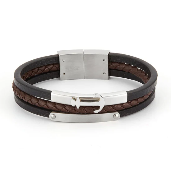 GIORGIO MILANO MEN Anchor Accent Triple-Strand BRACELET 1685ST23