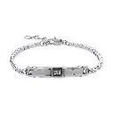 GIORGIO MILANO MEN Center Bar Stainless Steel Tennis BRACELET 2087STCL