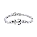 GIORGIO MILANO MEN Anchor Tennis Stainless Steel BRACELET 2088STCL