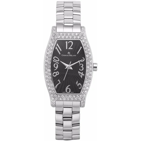 Giorgio Milano Ladies Watch tonneau shape case with stones 663ST03 SARA 