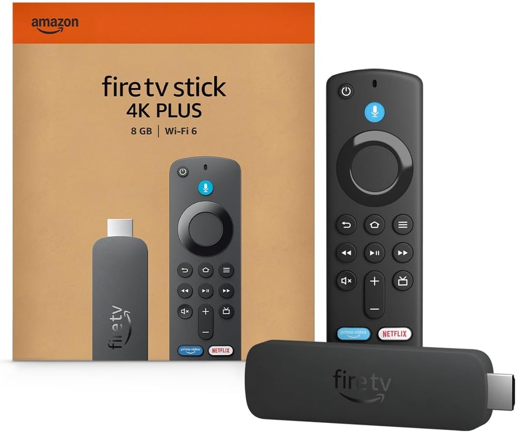 Amazon Fire TV Stick 4K Plus (newest model) with AI-powered Fire TV Search, Wi-Fi 6