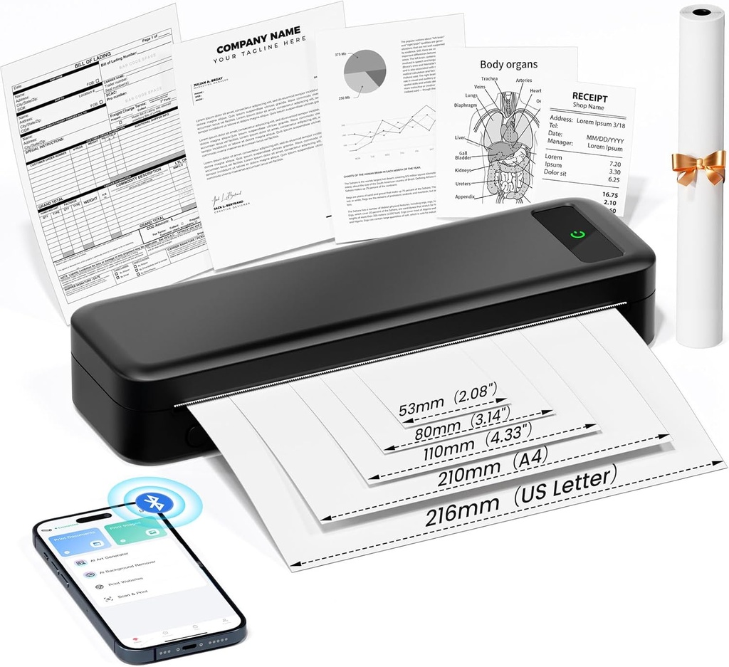 PORTABLE INKLESS THERMAL PRINTER 