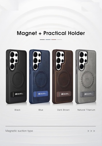 HDD LUXURY LEATHER PHONE CASE magnetic case compatible with most phones 