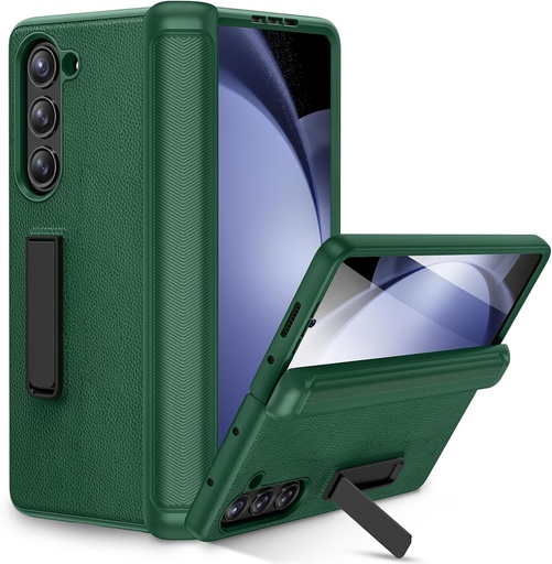 Ruky Samsung Z Fold 5 Case with Built-in Screen Protector and Kickstand 