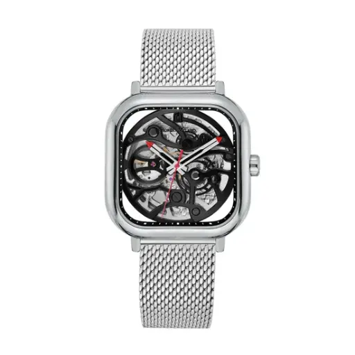 Giorgio Milano Steel Square Case automatic Movt Steel Mesh Bracelet 229ST3 ALFEO