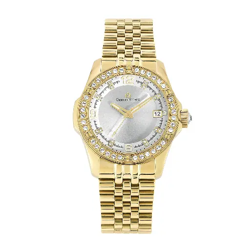Giorgio Milano Women Gold Stone Bezel with Metal Bracelet 248SG02