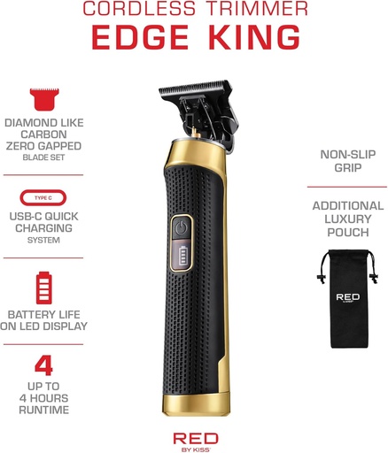 Red by Kiss Edge King Cordless Trimmer CT01