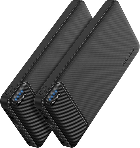EVOPOW 2-Pack 10000mAh USB C Output Portable Charger Power Bank  