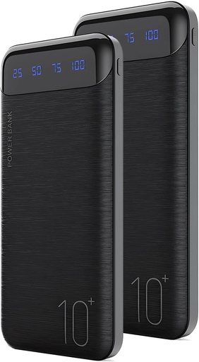 YOBON Power Bank 2 Pack 10000mAh Portable Charger 