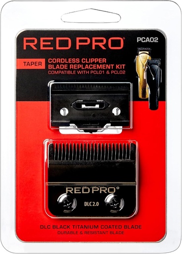 RED Pro Professional Blade Replacement KitPCL01 & PCL02 ,  (Taper Black) PCA02 