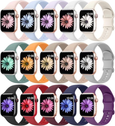 Apple watch Soft Silicone Sport Bands for Ultra/SE/1-10, 42/44/45/49 