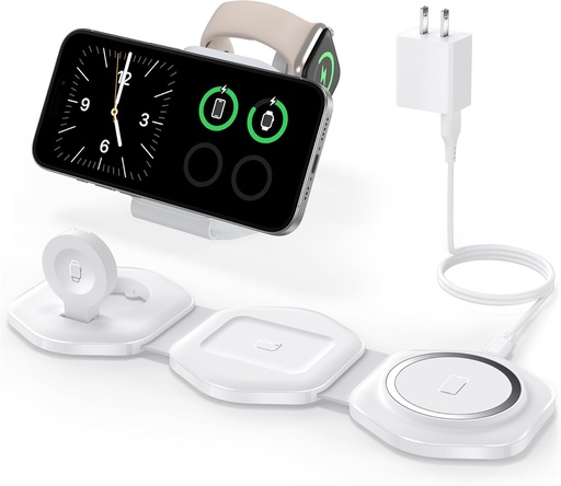 FOLDABLE Magnetic Wireless for iPhone Charging Station for apple 